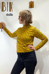 Kubik sweater mustard dots S-M