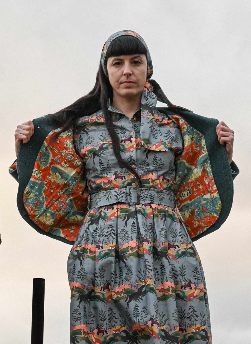 Palava Dress Cynthia leaping deer – BUTIK KUBIK