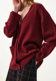 Jumperfabriken Cordelia cardigan burgundy