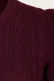 Emmy -The Ice Skater cardigan black cherry