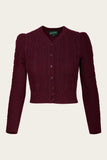 Emmy -The Ice Skater cardigan black cherry
