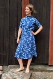 Kubik skirt Twist Midi Blåsippa