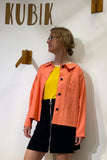 Kubik blouse linen peach