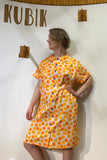 Kubik blouse dress vintage bluebell orange