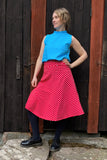 Kubik skirt Twist Polka dot Red
