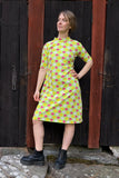 Kubik dress cinema midi krokus