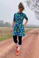 Kubik dress cinema anemone green