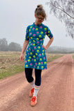 Kubik dress cinema anemone green