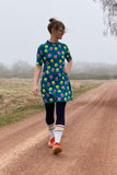 Kubik dress cinema anemone green
