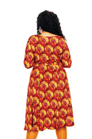 Cissi och Selma dress Helga Kronblad Vinröd