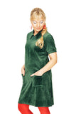 Cissi och Selma My velour dress Grön