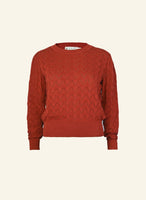 Palava Clara Rust Pointelle top