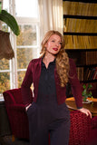Emmy -The Ice Skater cardigan black cherry
