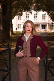 Emmy -The Ice Skater cardigan black cherry