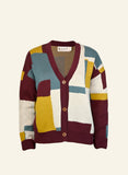 Palava George plum boxes cardigan