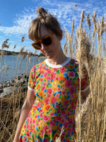 Kubik dress Twist Golden flowers