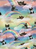 Kubik retro T-shirt rainbow cats