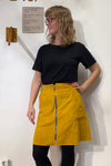 Kubik corduroy zip skirt