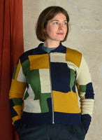 Palava Kate Mustard boxes cardigan
