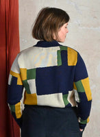 Palava Kate Mustard boxes cardigan