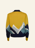 Palava Kate Mustard peak zip up cardigan