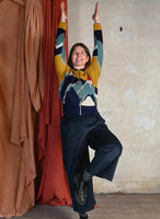 Palava Kate Mustard peak zip up cardigan
