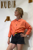Kubik blouse linen peach