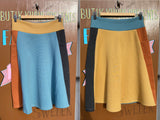 Kubik skirt Twist short waffle multicolour size M