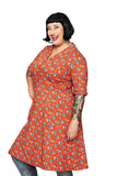Cissi och Selma dress Monica Midsommardans Röd