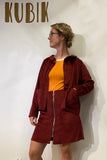 Kubik corduroy overshirt burgundy
