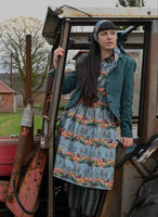 Palava Dress Cynthia leaping deer