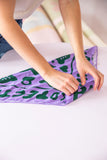 Tropical Scandinavia scarf The Protector purple