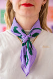 Tropical Scandinavia scarf The Protector purple