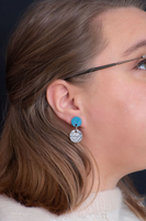 Törmi tarina earrings blue