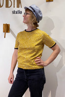 Kubik retro T-shirt mustard