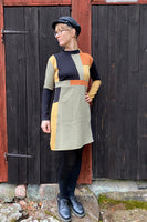 Kubik dress cinema patch unique M