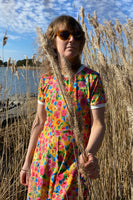 Kubik dress Twist Golden flowers