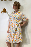 Kubik blouse dress floral muslin