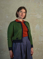 Palava Vera green owl cardigan