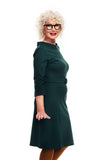 Cissi och Selma dress Agneta Mörkgrön