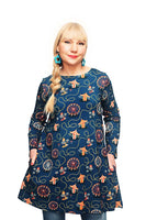 Cissi och Selma tunic dress Annelie Tivoli petrol