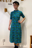 Kubik dress cinema retro 1975 maxi