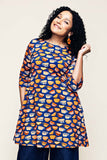 Cissi och Selma Anita tunic Kittens koppar orange