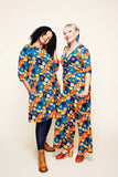 Cissi och Selma dress Ingrid 1970 Blåorange