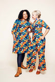 Cissi och Selma dress Ingrid 1970 Blåorange