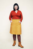 Cissi och Selma Majken skirt Miniblom senap