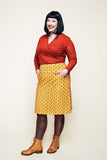 Cissi och Selma Majken skirt Miniblom senap