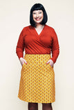 Cissi och Selma Majken skirt Miniblom senap