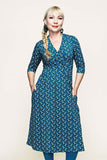 Cissi och Selma dress Vera Miniblom blåbär