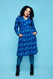 Cissi och Selma dress Viveca Droppe blå